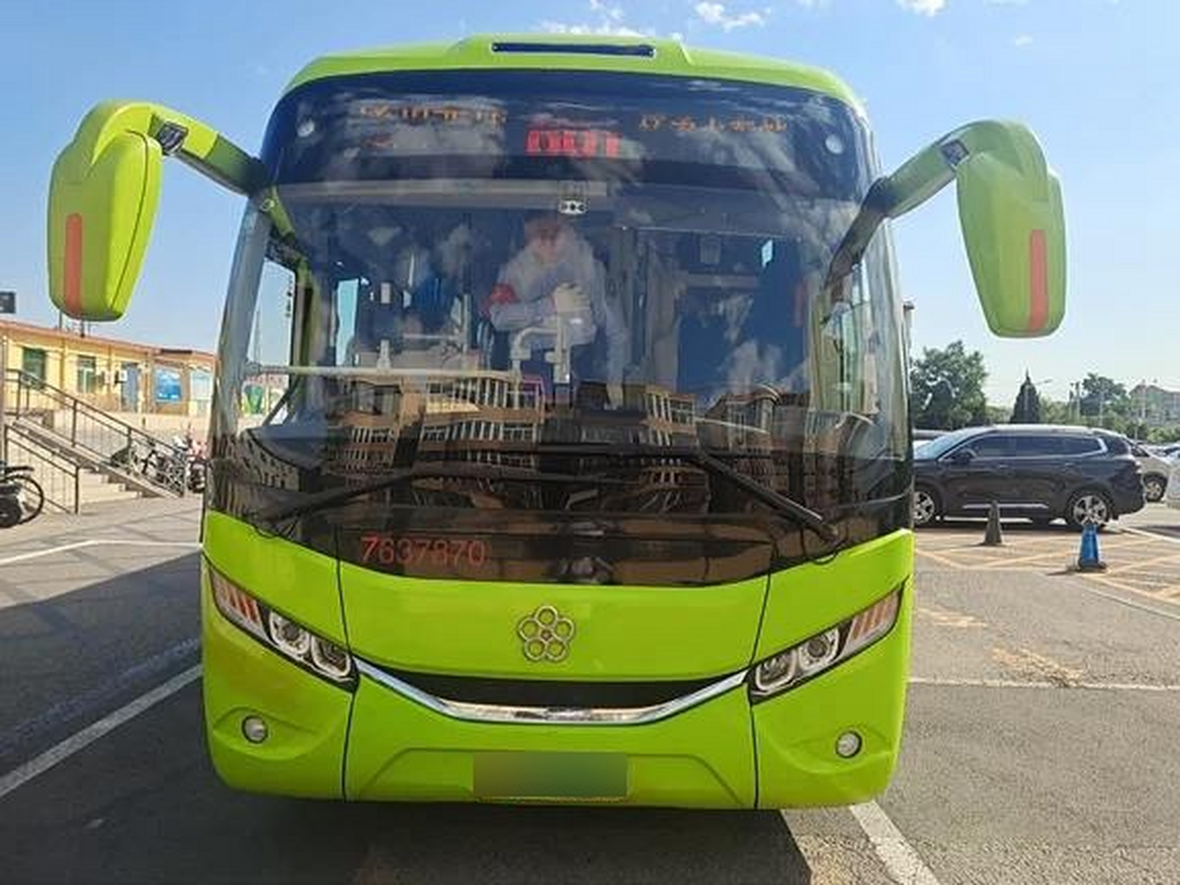 这861大新车!861近期上线一批广通gtq6129bevb26,最早用于855广通客车