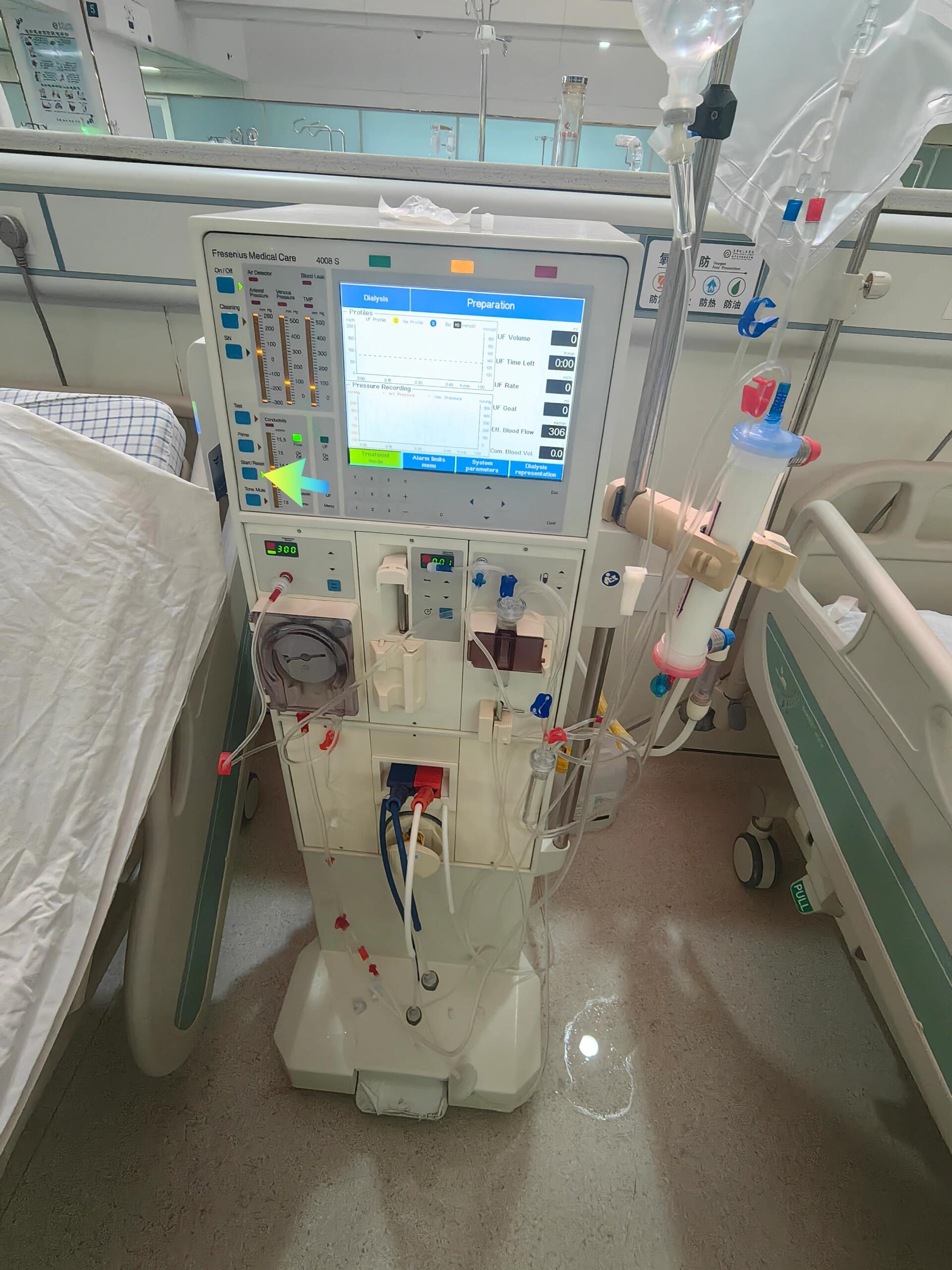 费森机器,病人透析完,下机流程