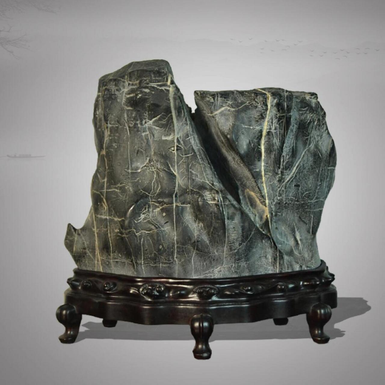 这款灵璧文人石案头山形石,绝对是你的不二之选!