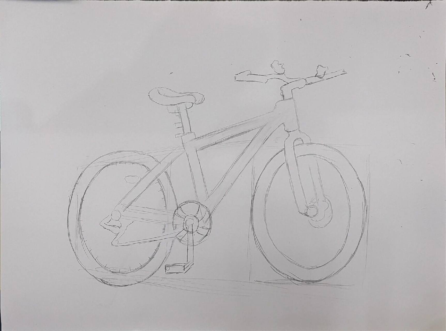 速写考级:六级 自行车