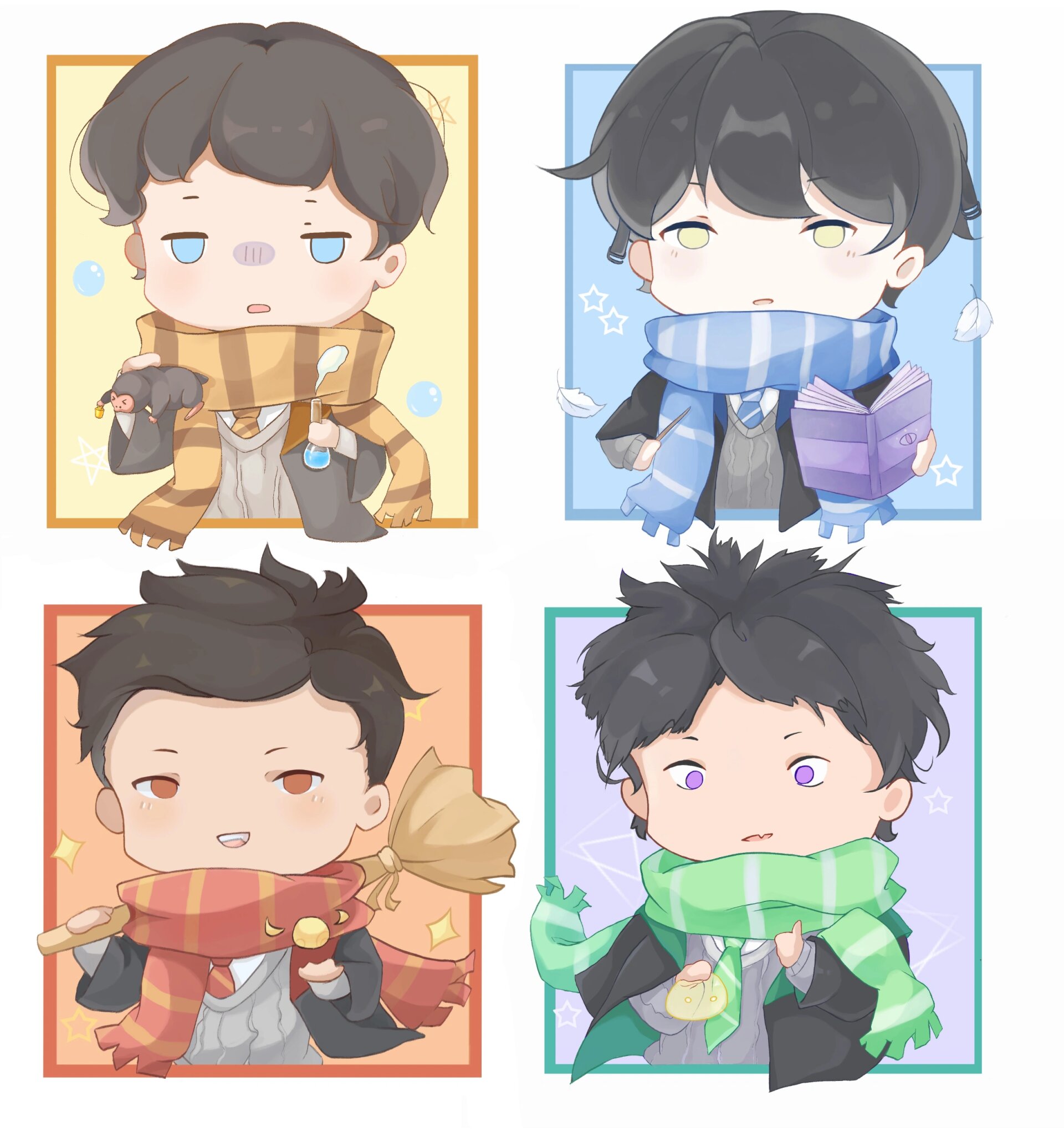 脱缰凯四人组,但是在霍格沃兹