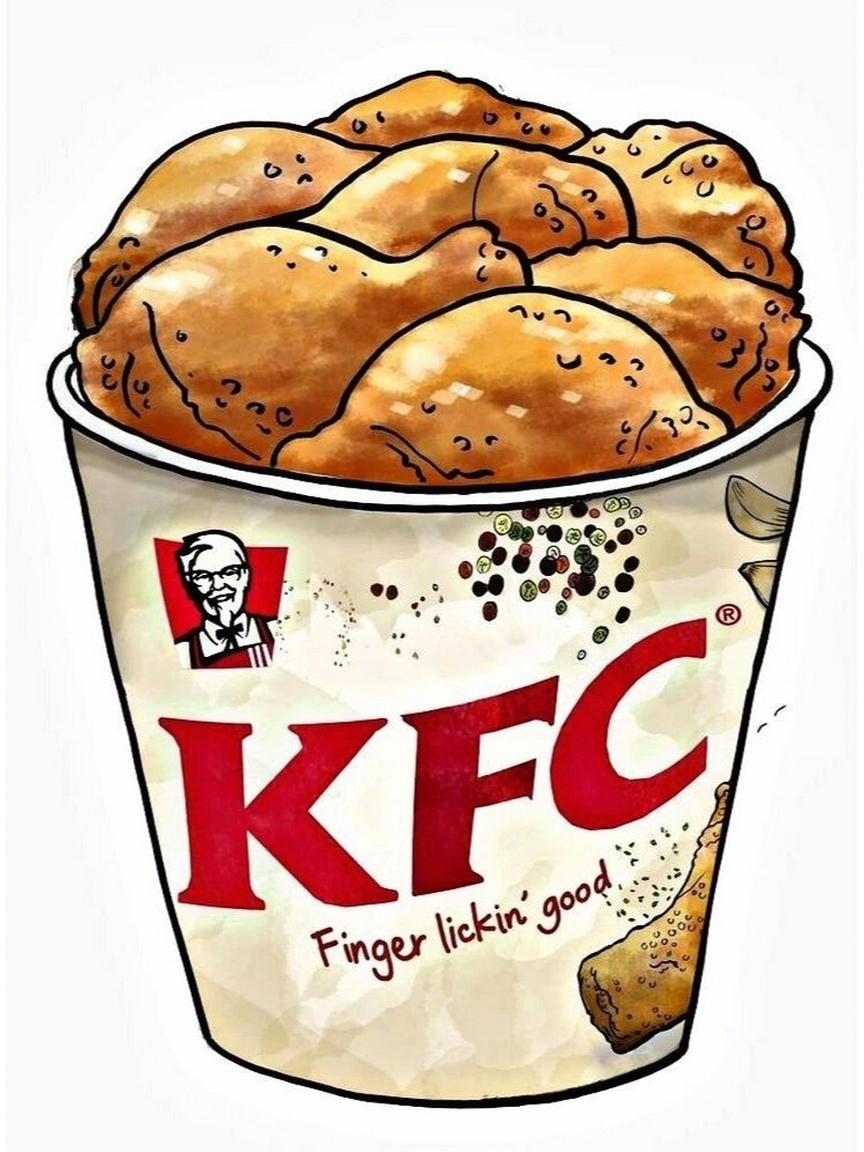 96你们要的kfc92绘画素材图来了～78 97分享一波kfc绘画素材