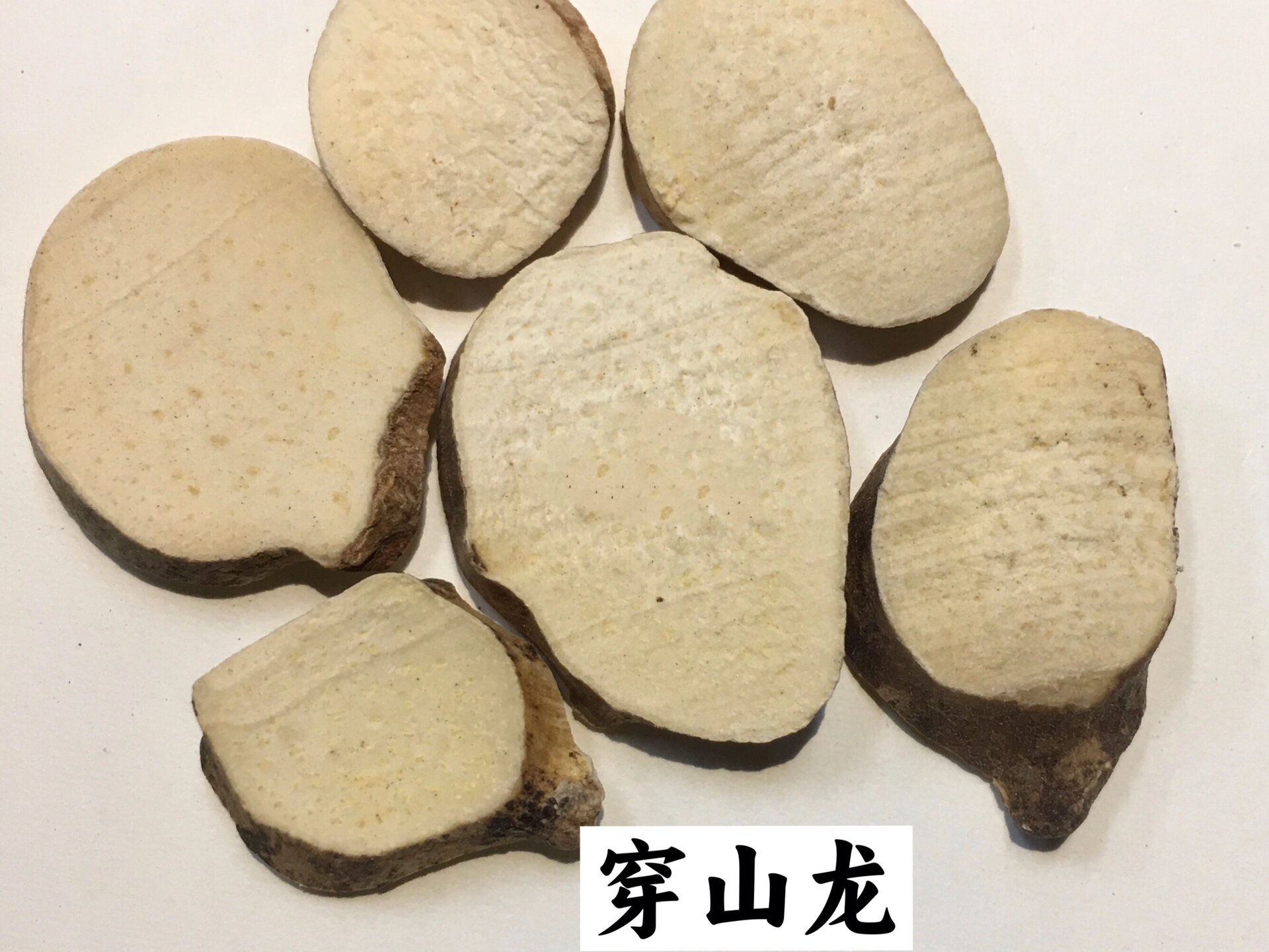 一起学中药,那些长相很像的中药18 穿山龙 	 表面多呈黄白色.