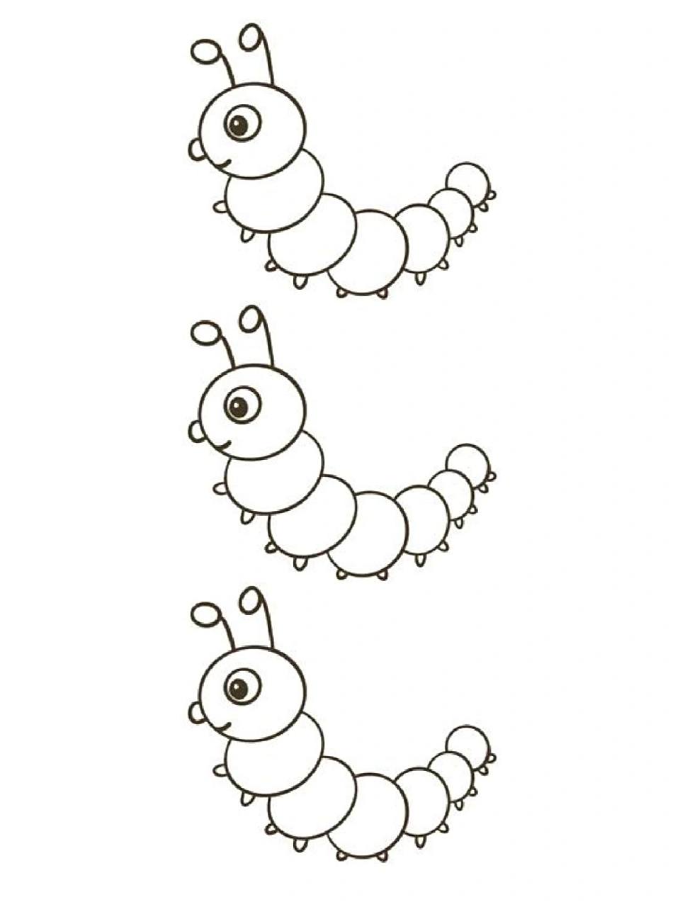 你们要的毛毛虫简笔画来了!