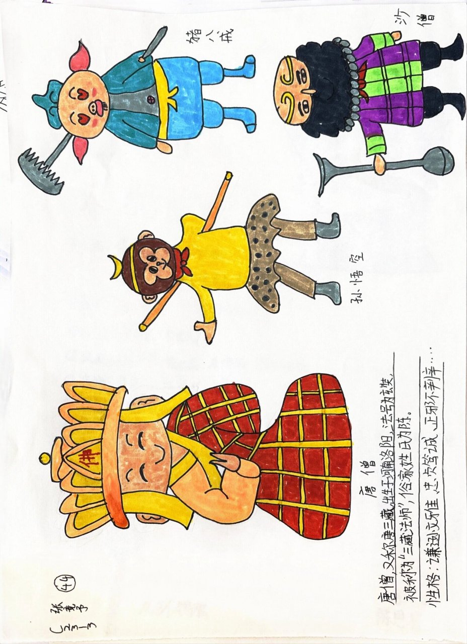 《西游记》人物卡片之唐僧