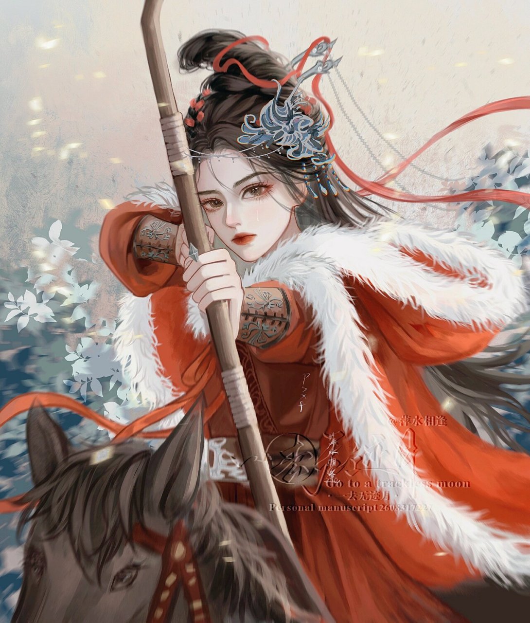 古风 本来是想画女将军的越画越跑题了 可头像不可无署名二传跟商用哦