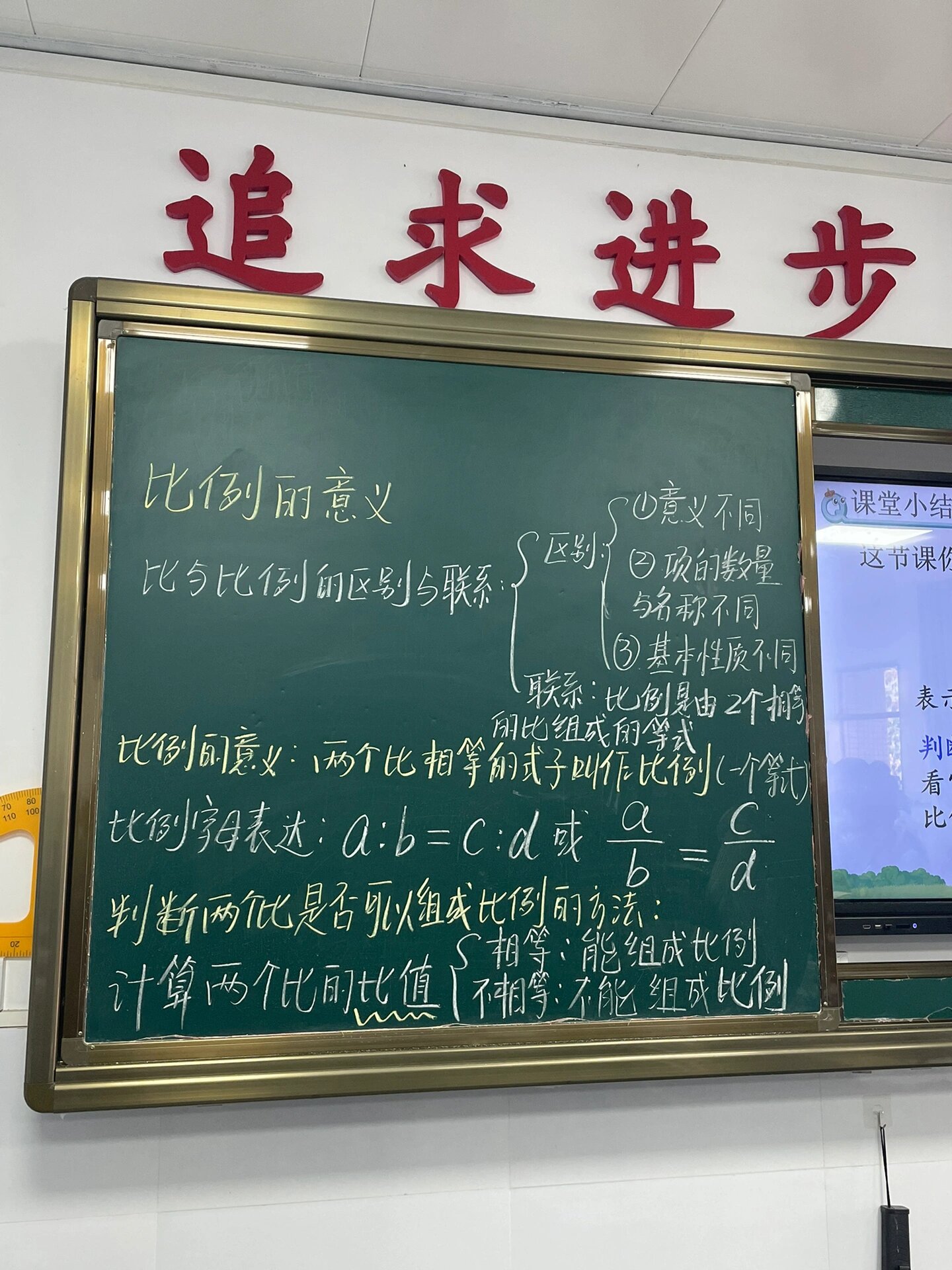 人教版六下数学·《比例的意义》板书