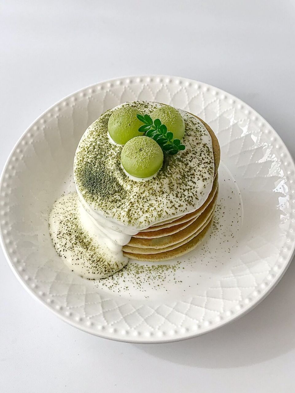 今日早餐93 抹茶松饼08 抹茶拿铁95 青提 - 快手美味的松饼,搅