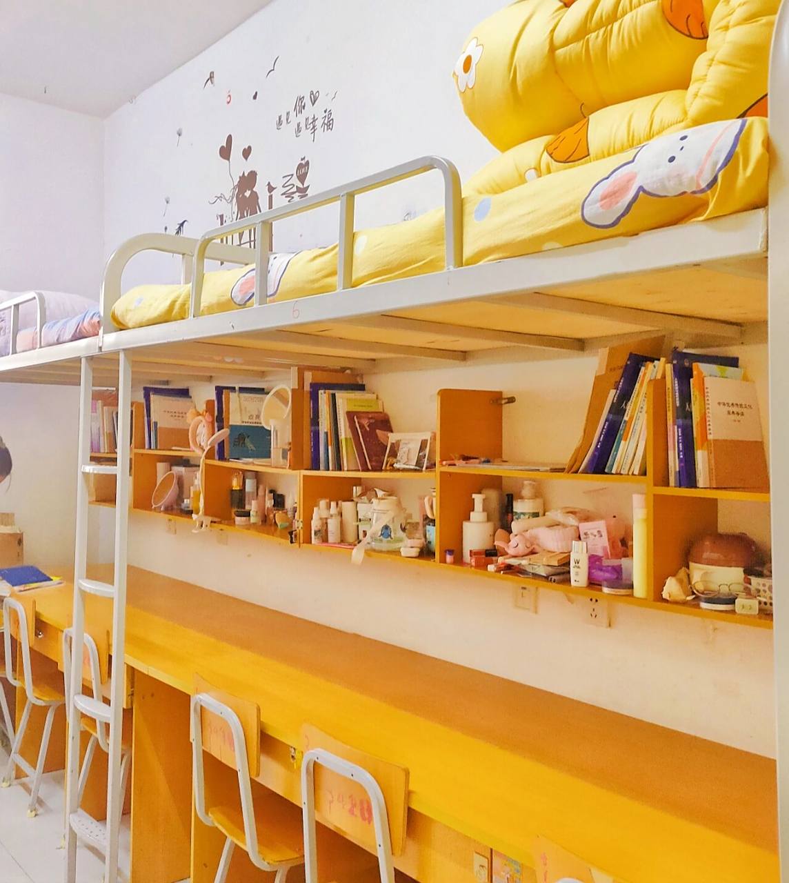 济源职业技术学院新校区 宿舍六人间,独立卫生间,有空调,有暖气