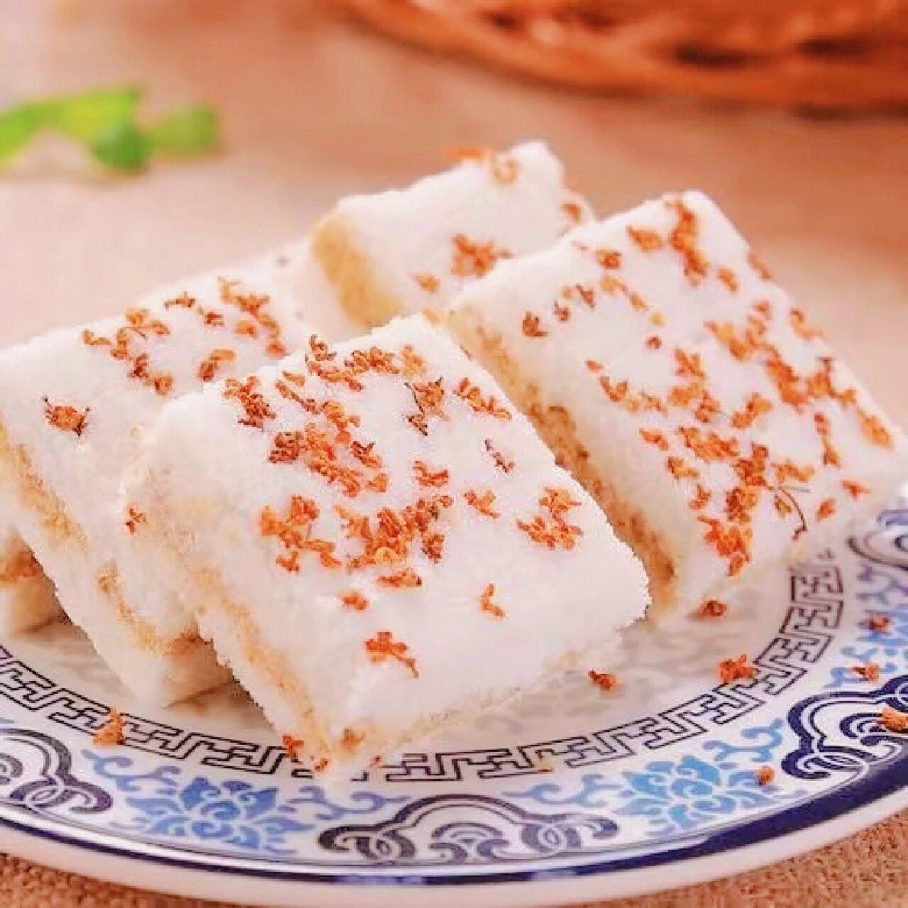 古代糕点|藕粉桂花糖糕  年夜饭绝绝子甜品 姐妹们,最近在家看剧,咱就