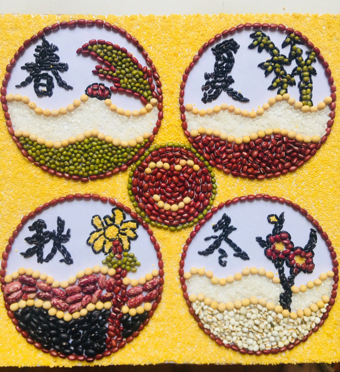 五谷杂粮画90 今日份五谷杂粮画909090 快跟我一起做起来吧!