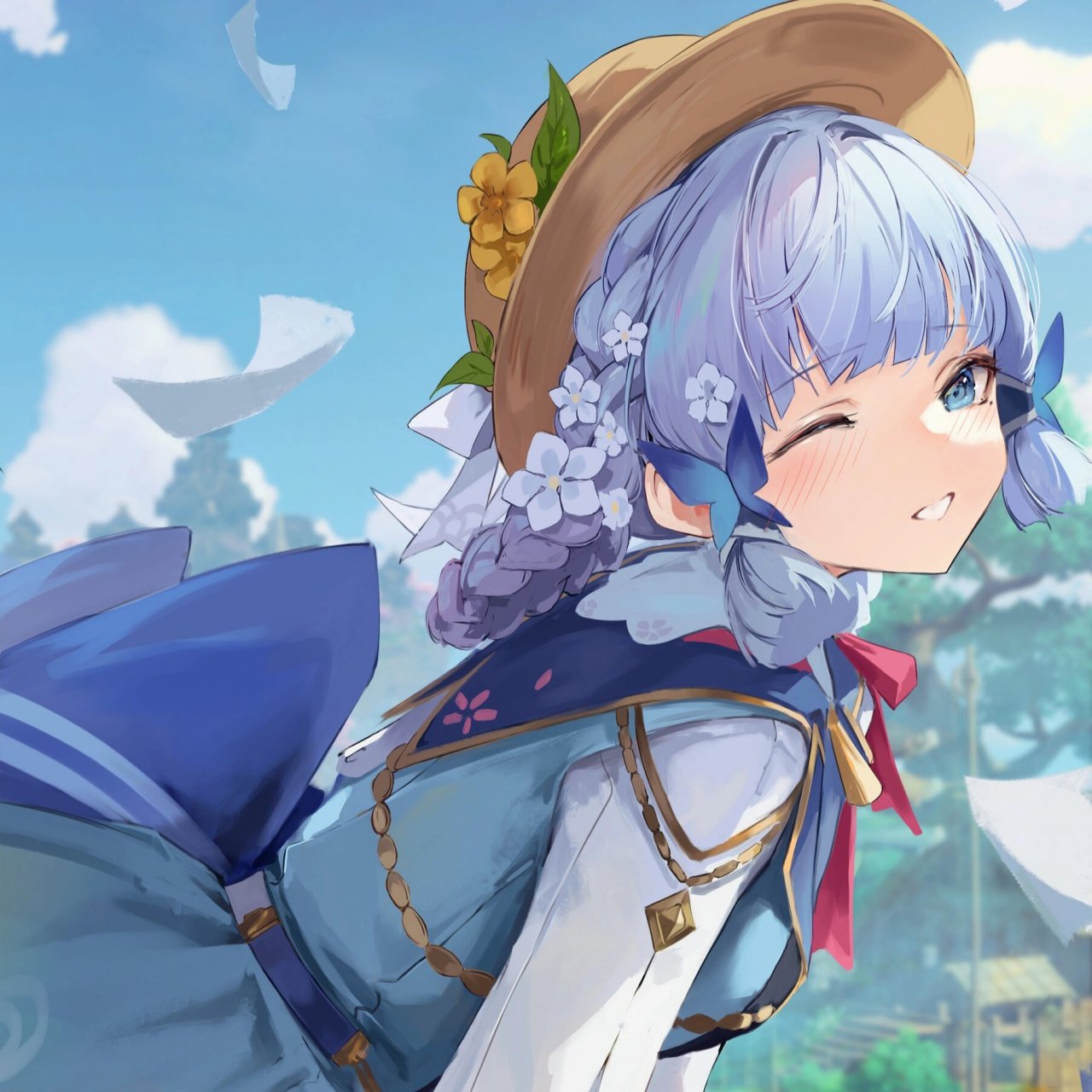 原神丨神里绫华 kamisato ayaka 像这样悠闲安稳的时光,如果再多一点