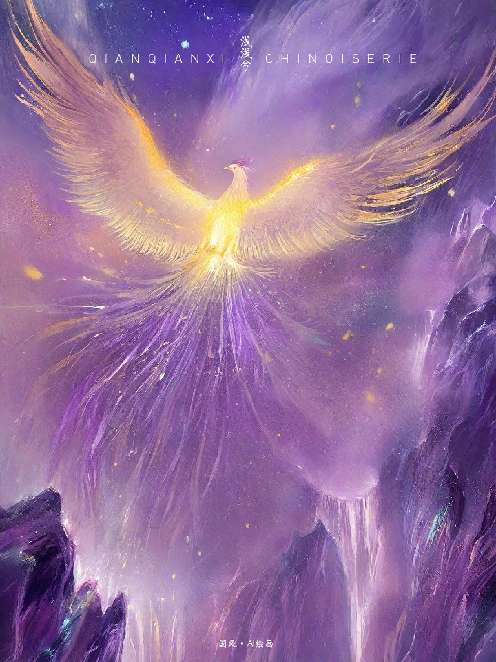 神兽系列·紫色凤凰