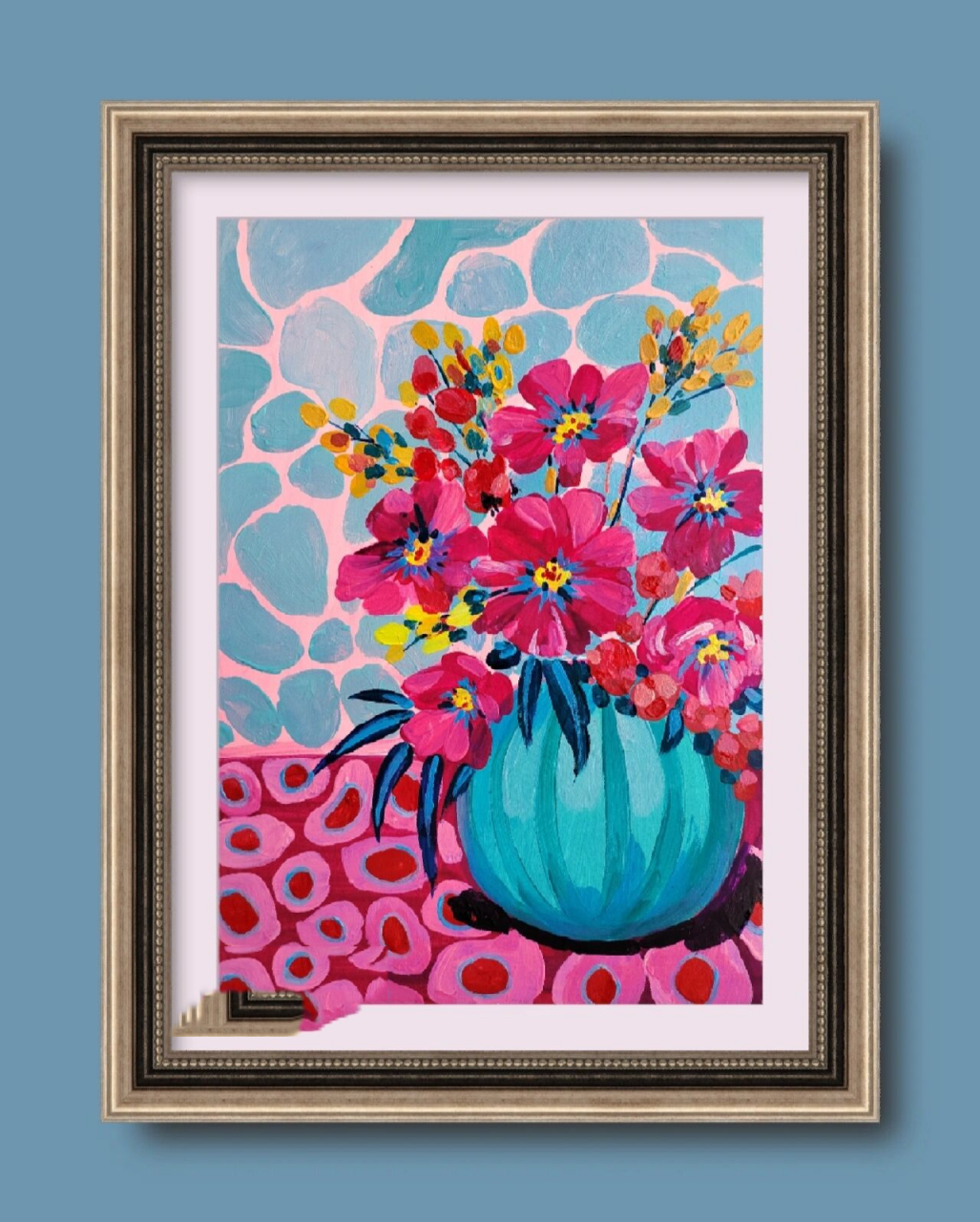 水粉花卉装饰画附步骤图 画花是一种享受