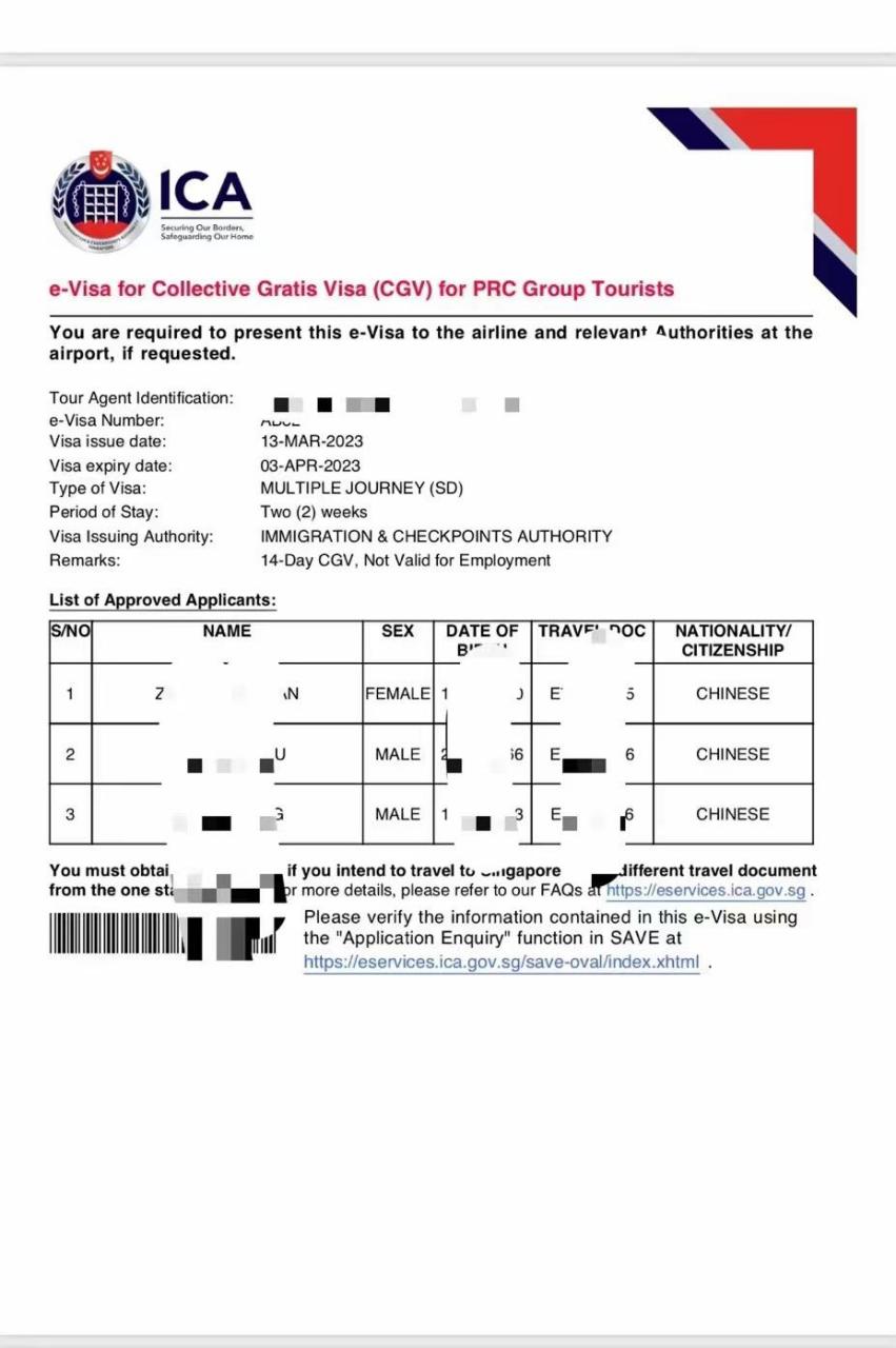 2023年新加坡签证办理指南  新加坡商务签证【电子签证】 办理地点