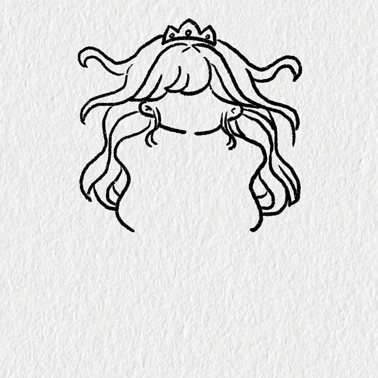 玫瑰公主小麻薯(上)/简笔画教程 来自哈哈的投稿,欢迎大家多多投稿