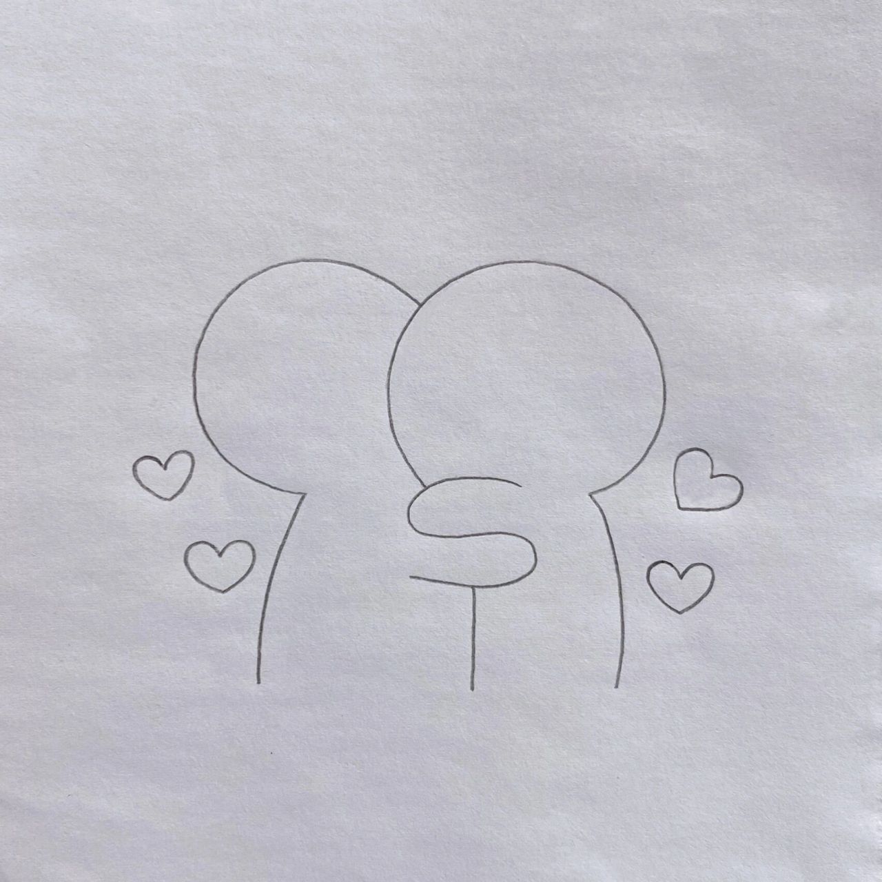 爱的抱抱简笔画教程