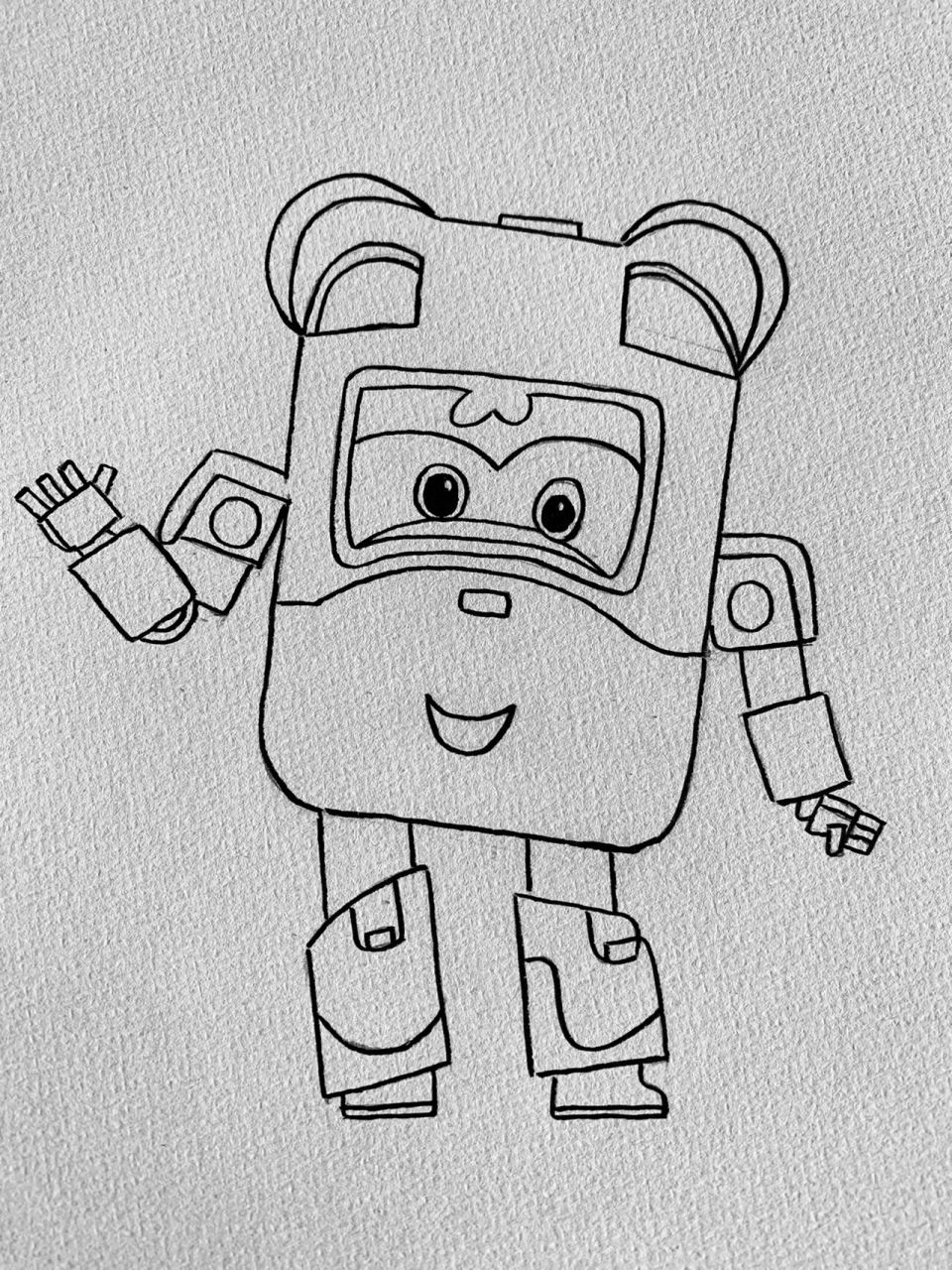 简笔画——超级飞侠(小爱)