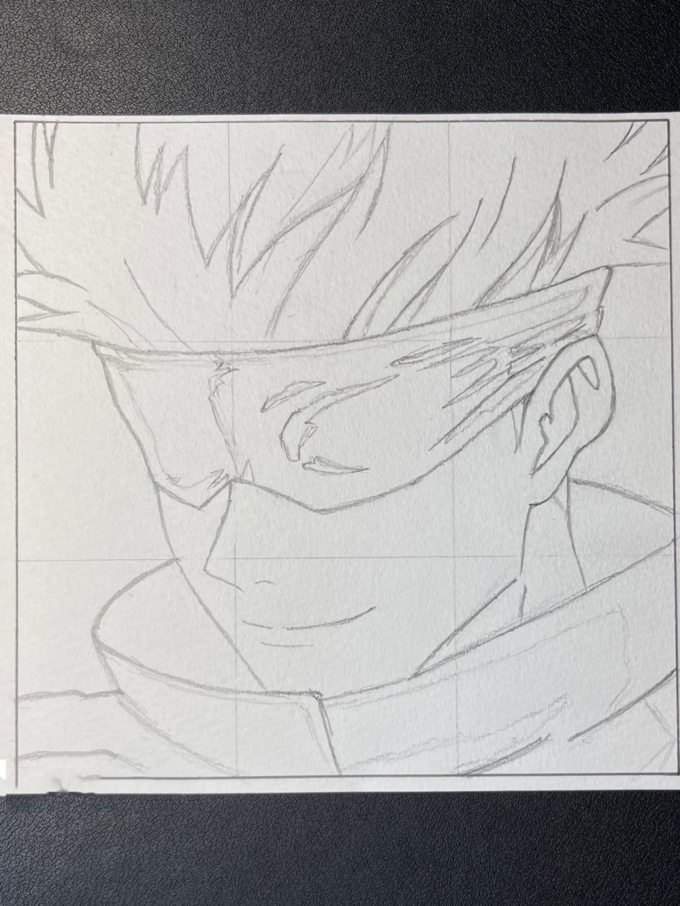 手绘|咒术回战61 五条悟 「线稿」 #五条悟 —————— 边框:12