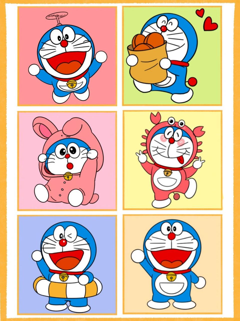 96【插画简笔画打卡13期】哆啦a梦-含步骤   今天打卡第13天啦,共计