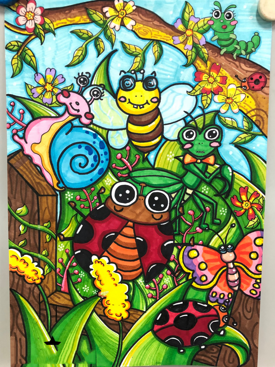 一年级美术 昆虫一家 儿童画 简笔画 一年级美术 人民美术出版社 昆虫