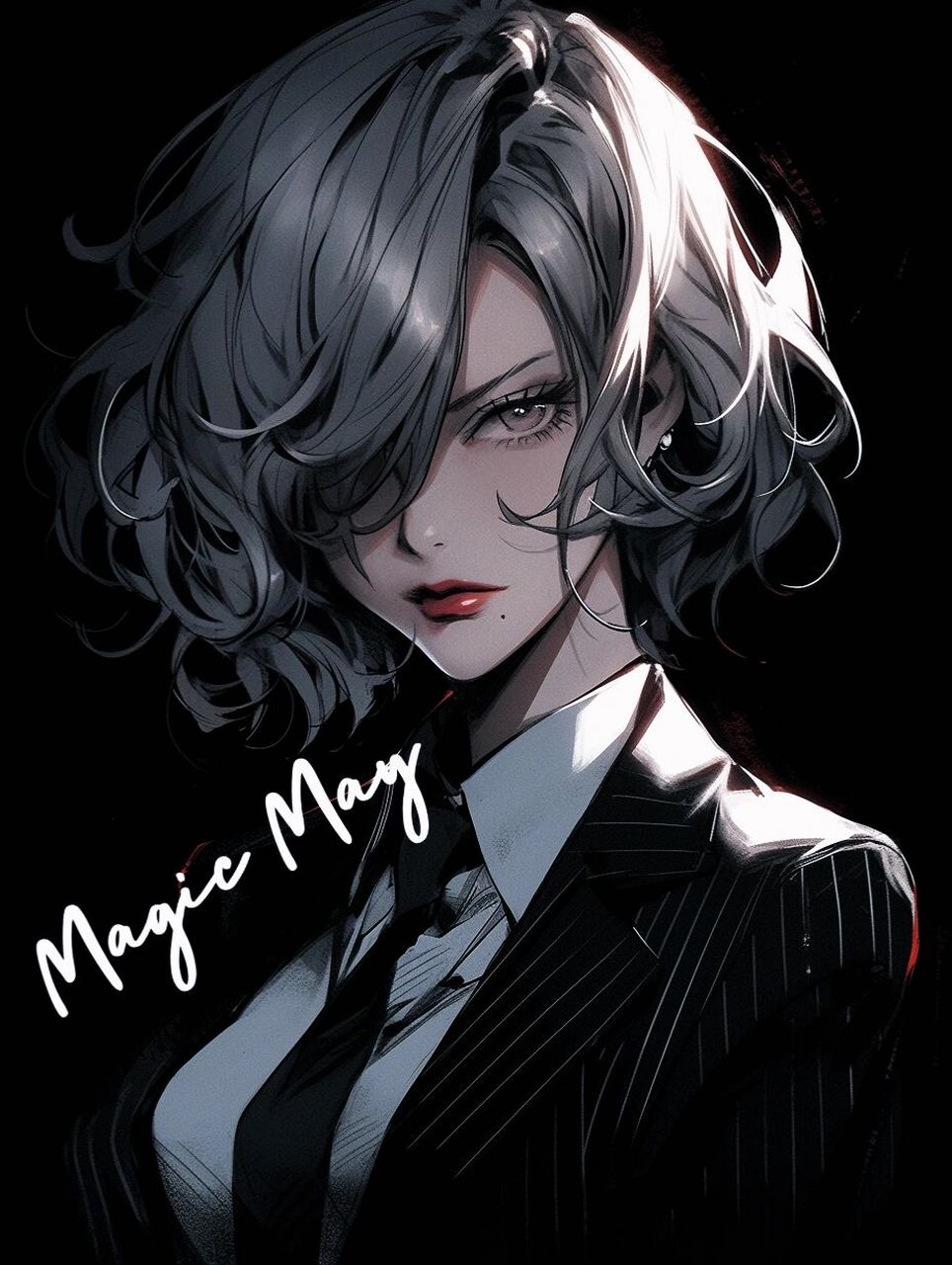 女生头像丨帅气到炸裂的西装暴徒大姐大99 hello,小红薯们!