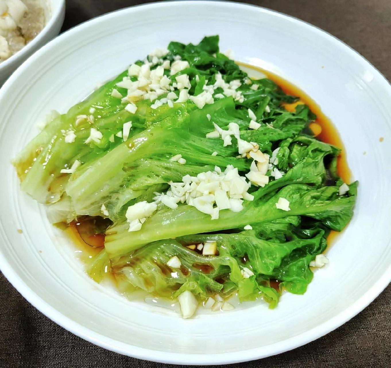 【爽口时蔬】白灼生菜 低脂低油,三分钟就能搞定的健康饮食.