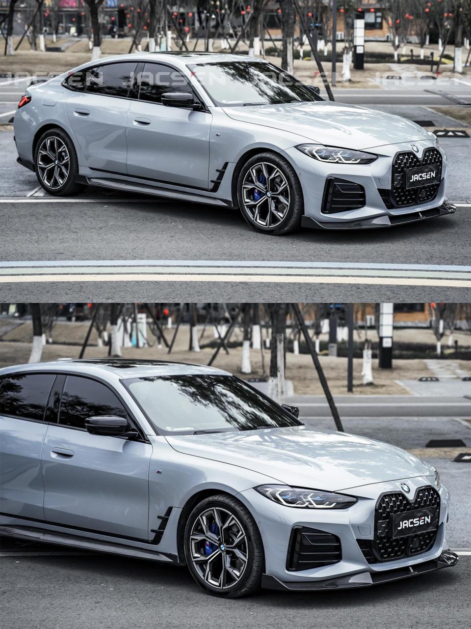 宝马4系四门布鲁克林gc,升级碳纤维前铲 碳纤维侧裙,碳纤维后唇,碳