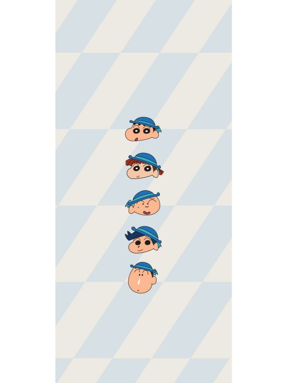 蜡笔小新 · 壁纸来咯~ 	 春日部防卫队里的 小新,妮妮,正男,风间