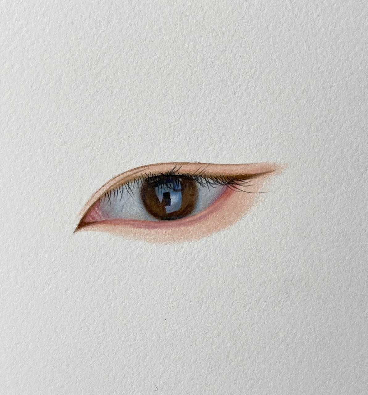 彩铅画眼睛