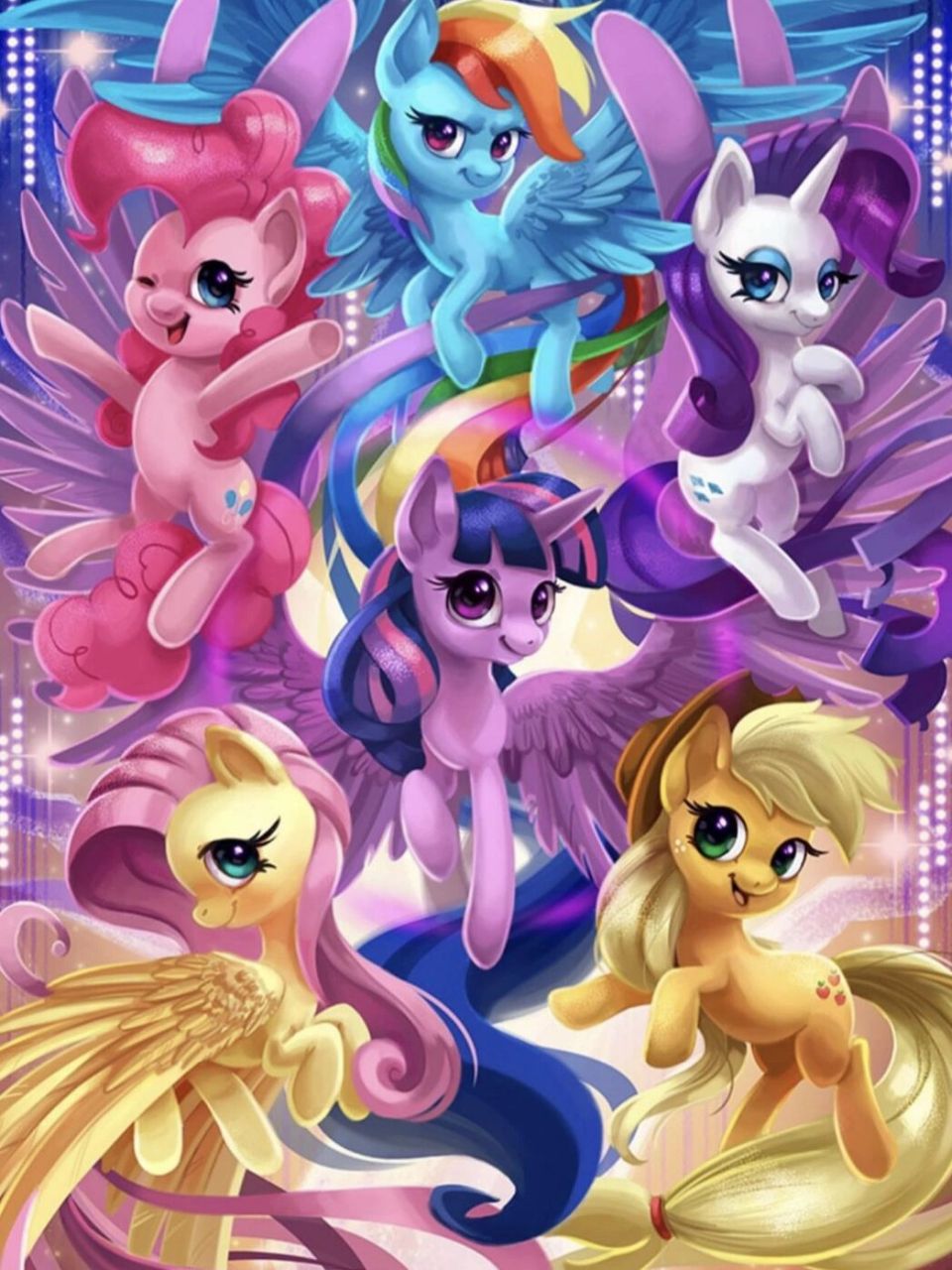 喜欢小马宝莉的uu举手举手! 	 给我速速换上可爱的壁纸!