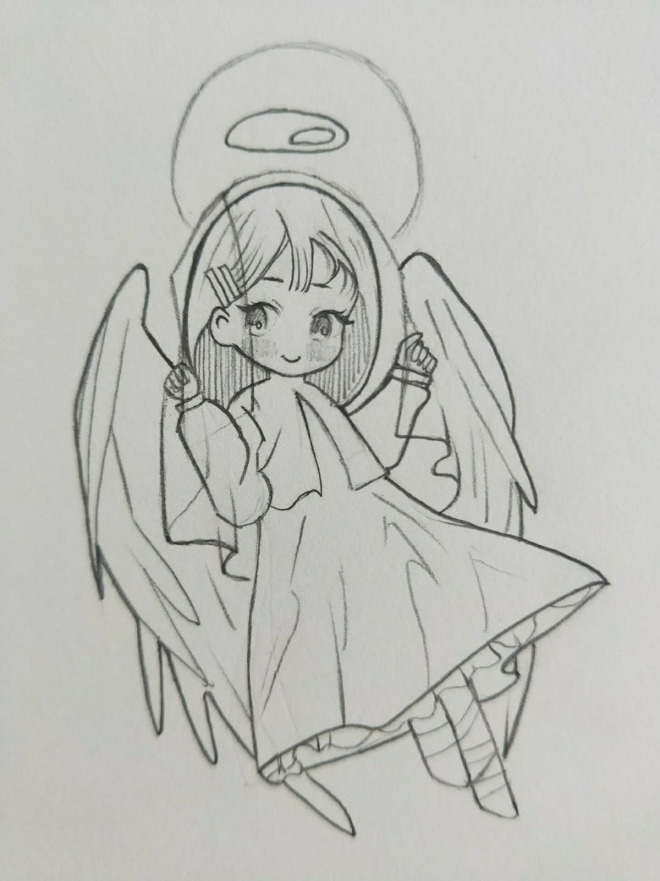 教你们画小天使了,图片教程,爱你们哦