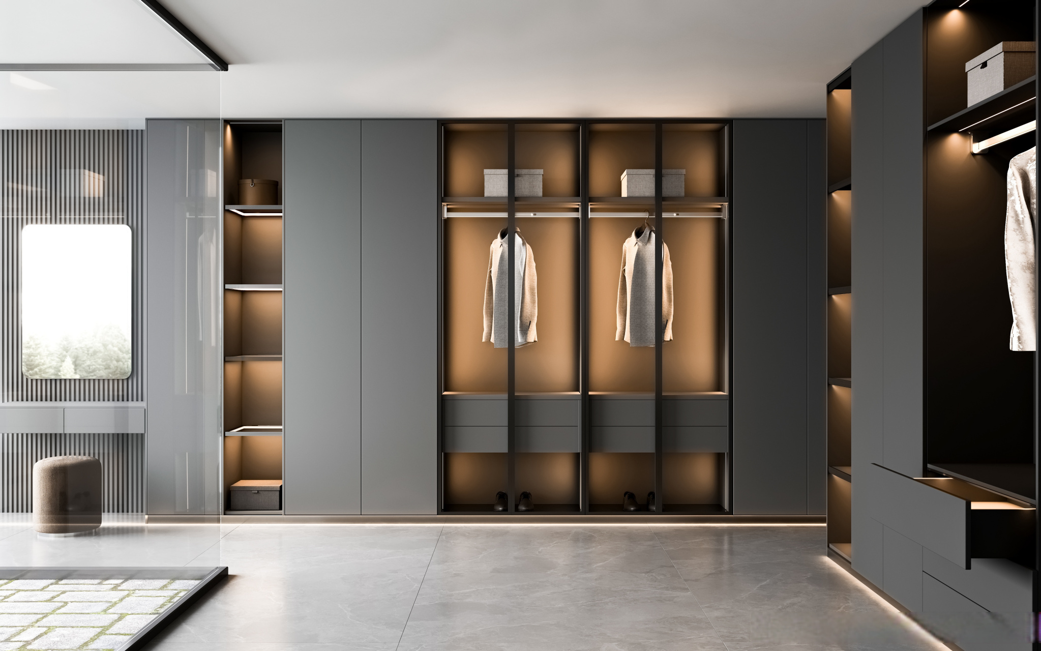 家居氛围感的营造 缺少不了柜体灯的辅助 阿特兰斯嵌入式条灯 不仅