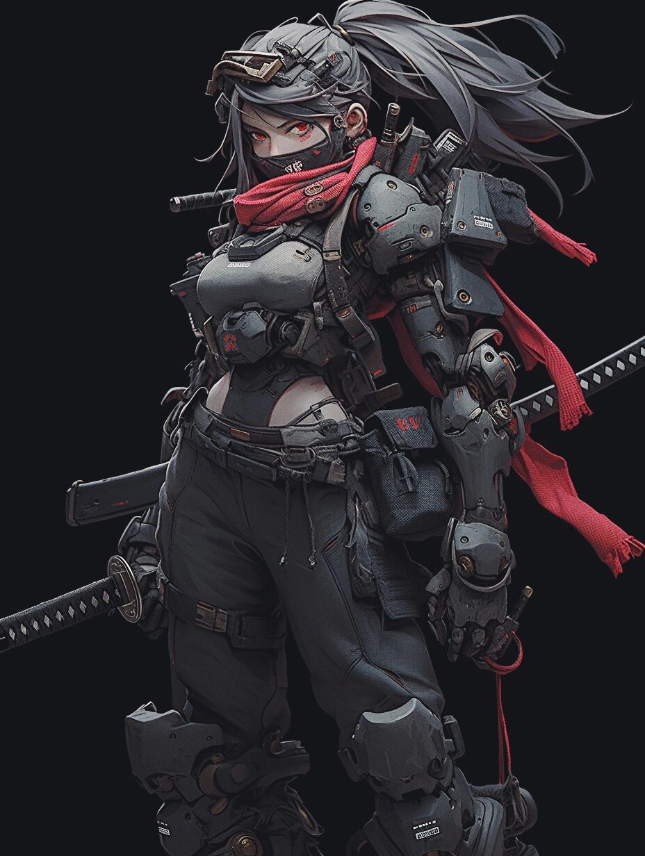 来一组飒爽的女机甲武士