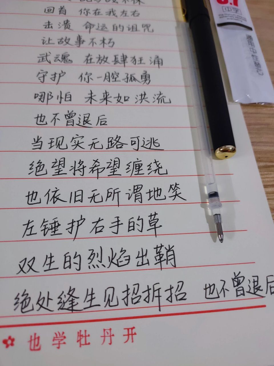 破茧完整歌词 手写 小可爱 的愿望 如果正好是我喜欢的 必须安排上