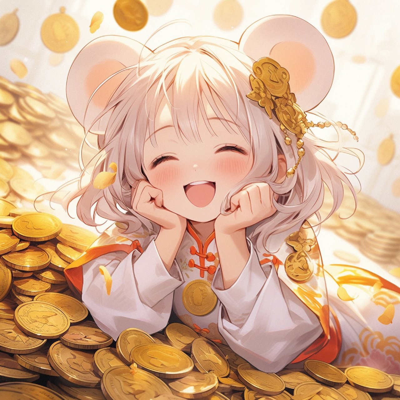 招财头像‖十二生肖-暴富女孩(2)