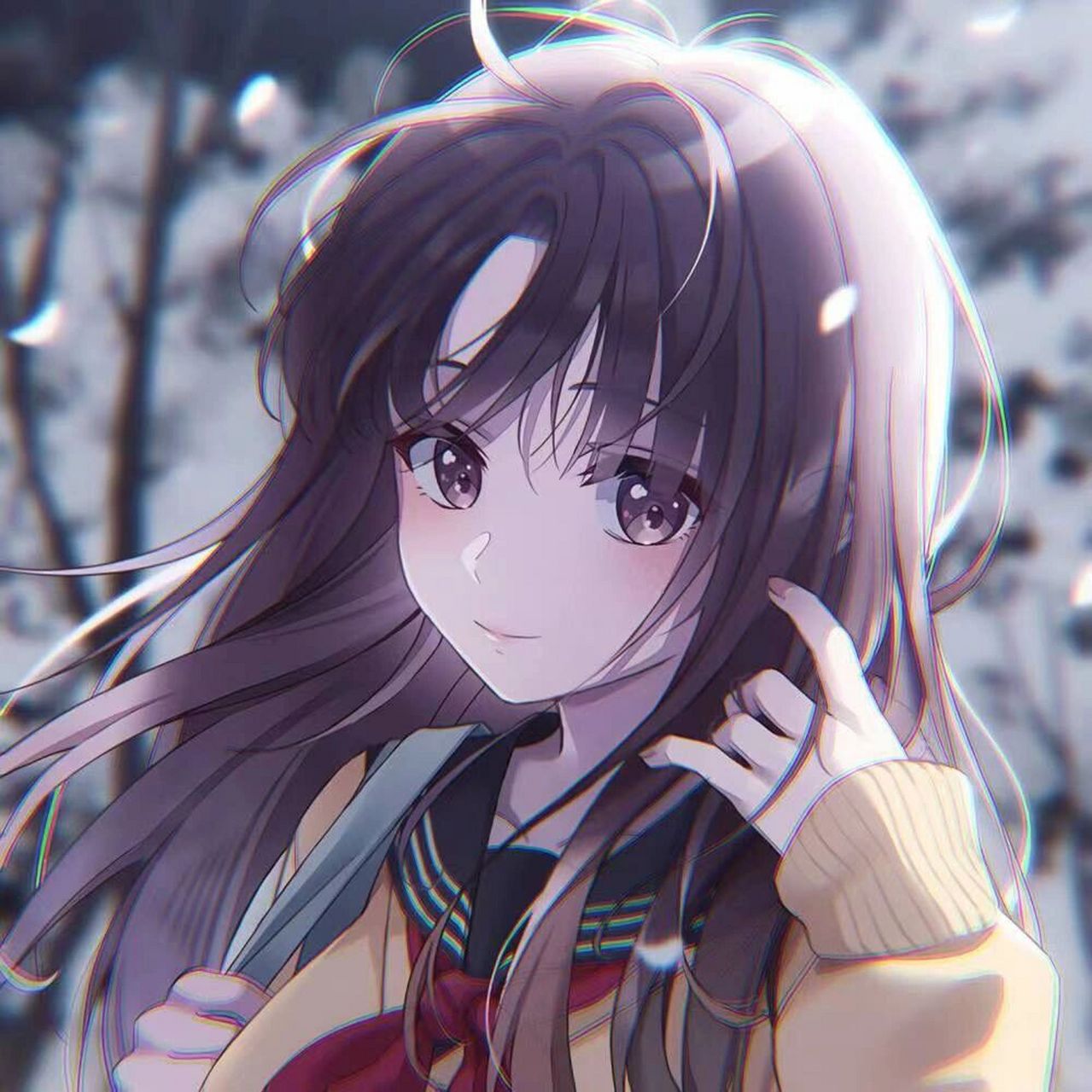 宝贝投稿配情头|清纯班花&痞帅校霸 这个设定还行么 #动漫头像# #情头