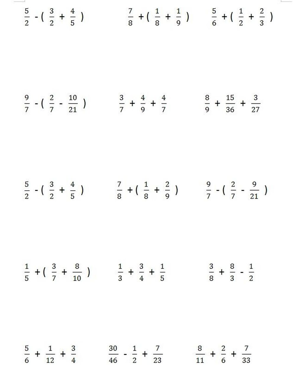 递等式计算100道及答案图片