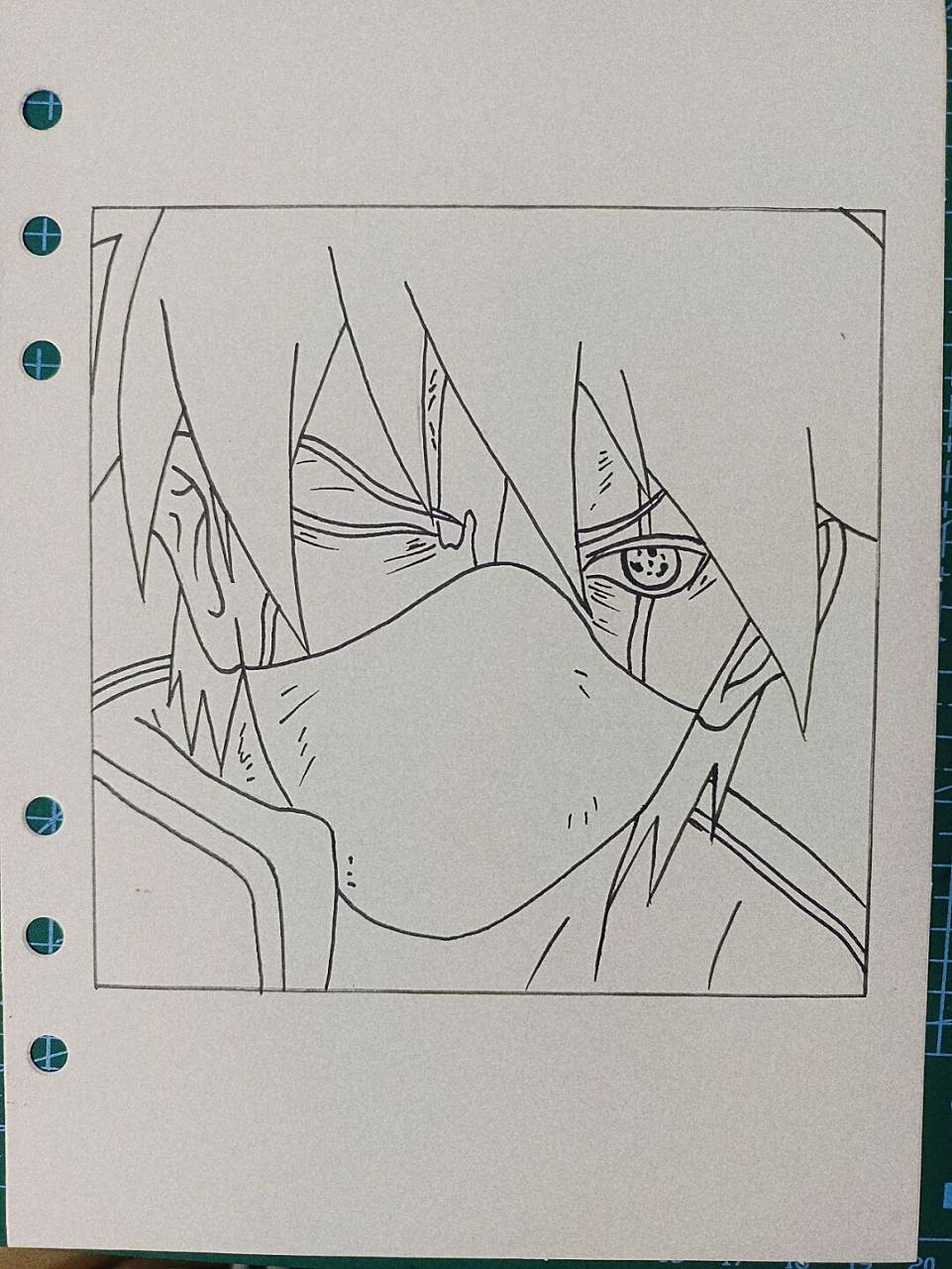 手绘卡卡西过程#旗木卡卡西##火影忍者##手绘