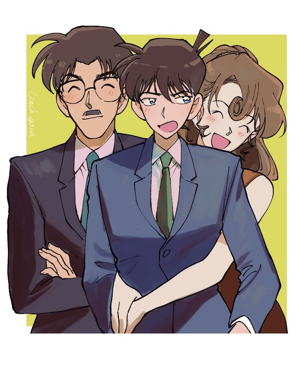 名侦探柯南#漫画 工藤家.twi:czech_gana