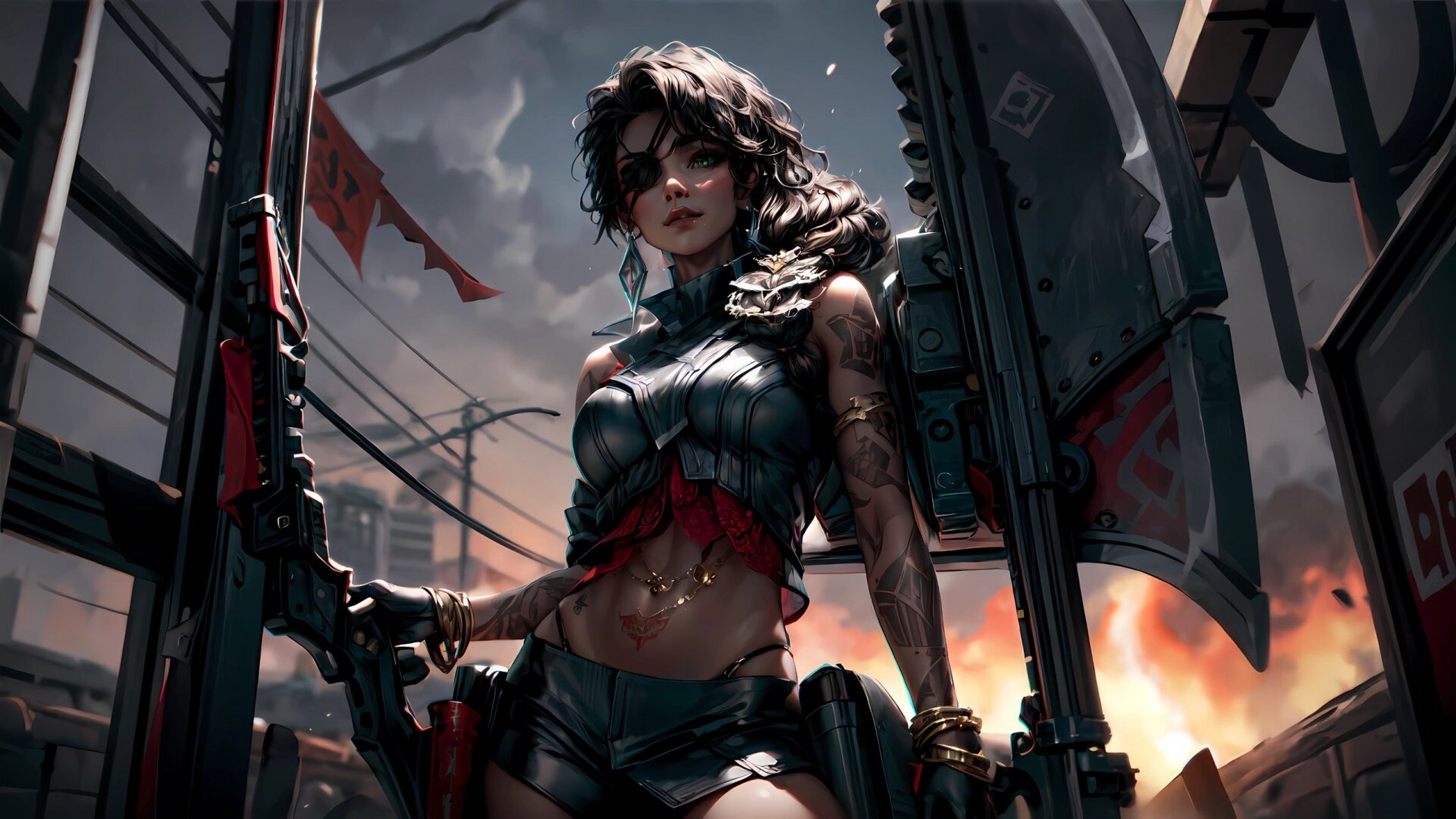 lol 沙漠玫瑰 莎弥拉 4k电脑壁纸 莎弥拉来咯 软件:stable diffusion