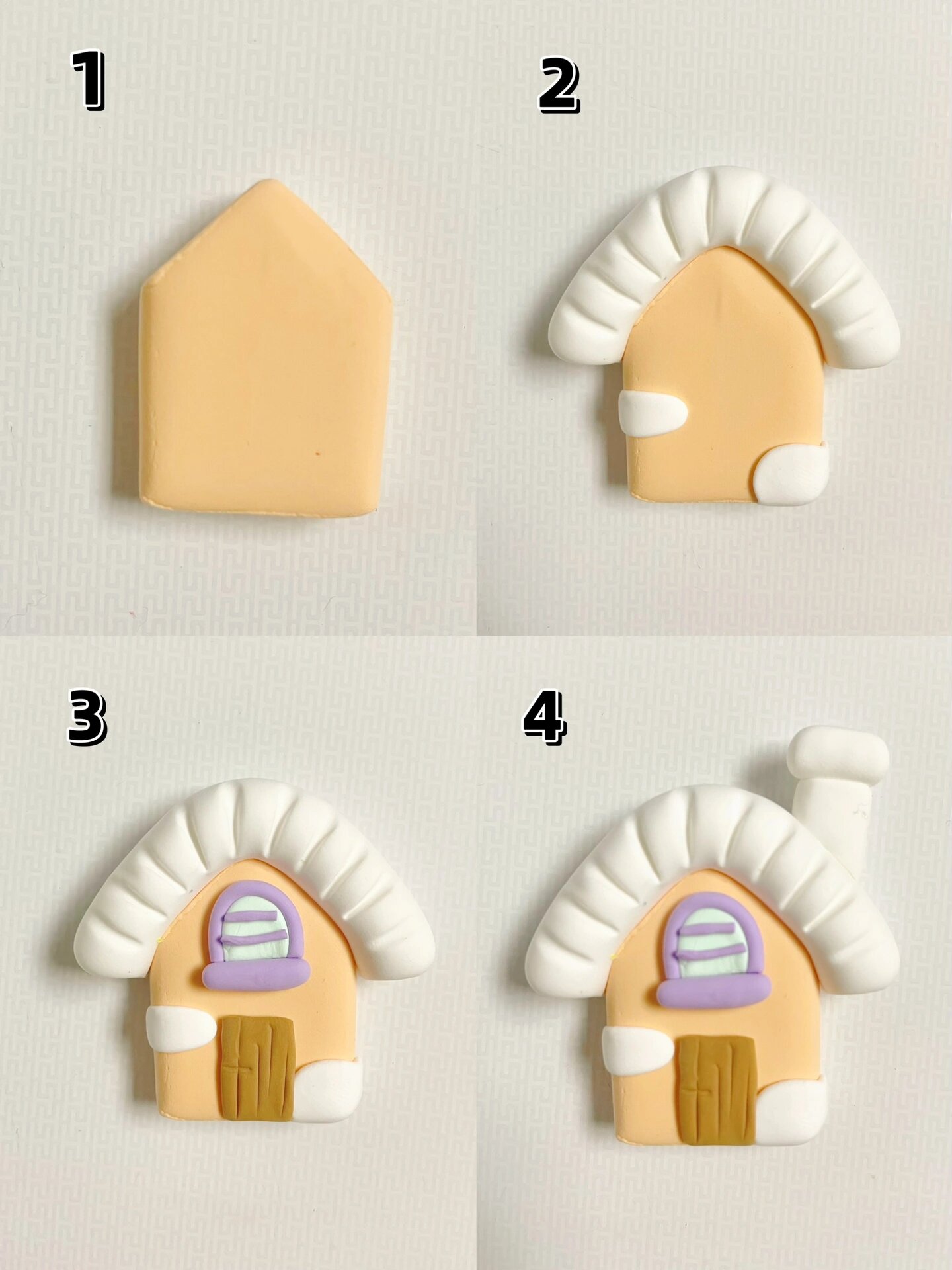 用粘土做小房子简单图片