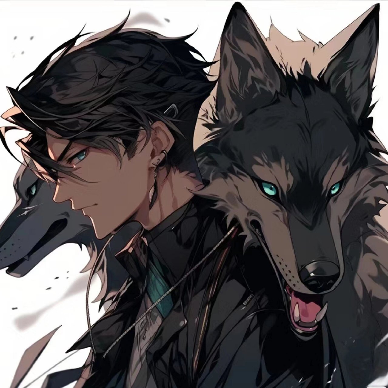 这次发的是关于狼的头 这次发的是关于狼的头像#优质头像# #动漫男头