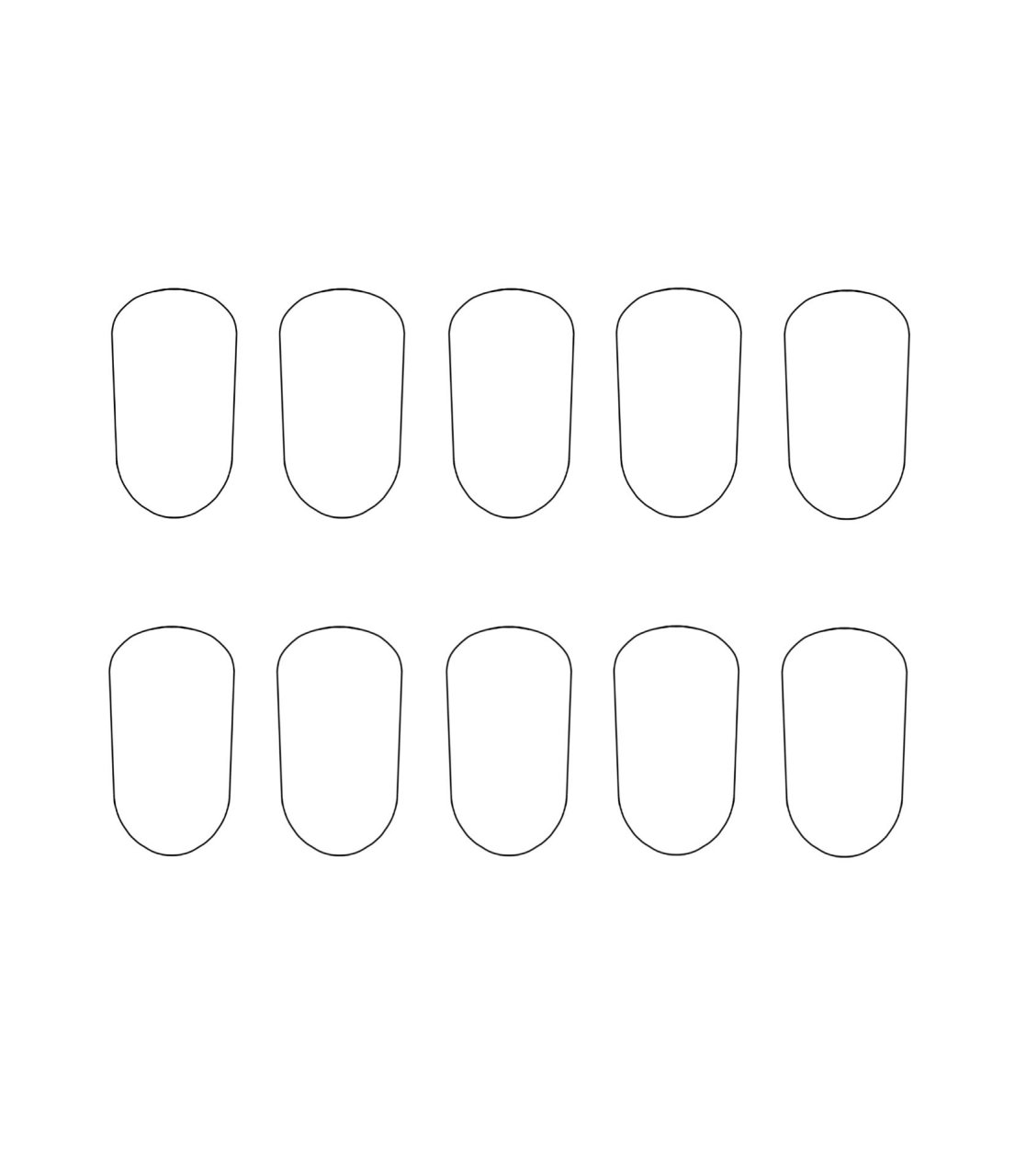 手绘美甲|分享几款常用甲型高清模版… #打工摸鱼日记# 几款常用穿戴