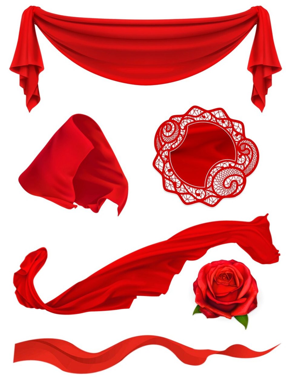 五一出游必备:红色飘带打造旅行海报设计…… 更多素材to站内素材