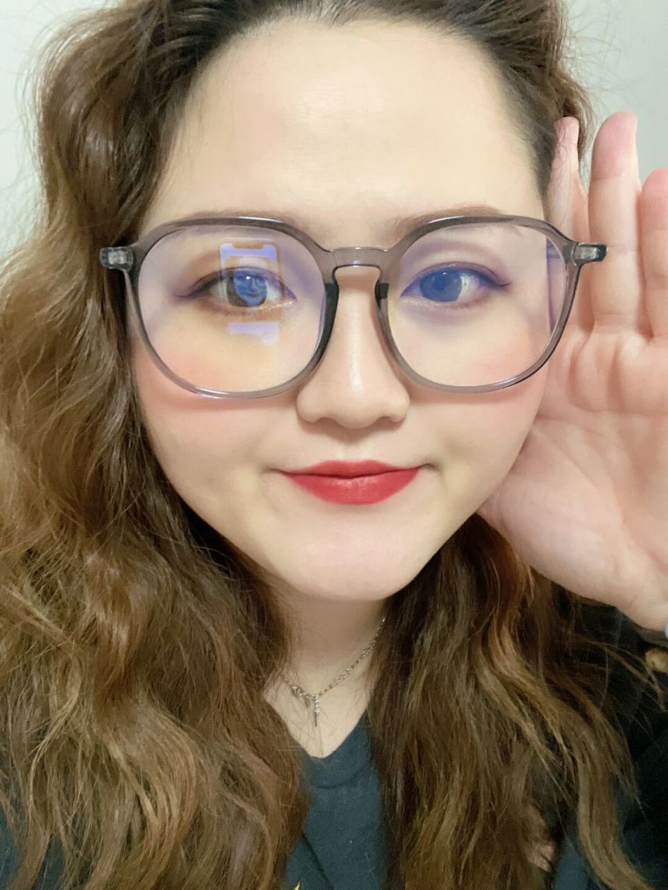168 180斤‖ 大圆脸眼镜框 银灰色高级 99阿周微胖 超级好看的颜色