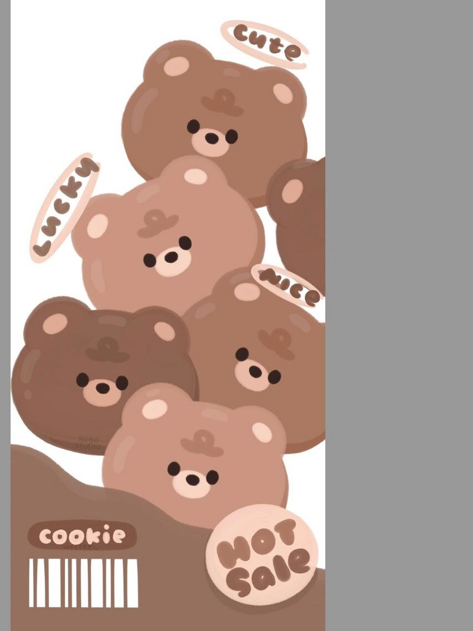可爱饼干熊壁纸图片