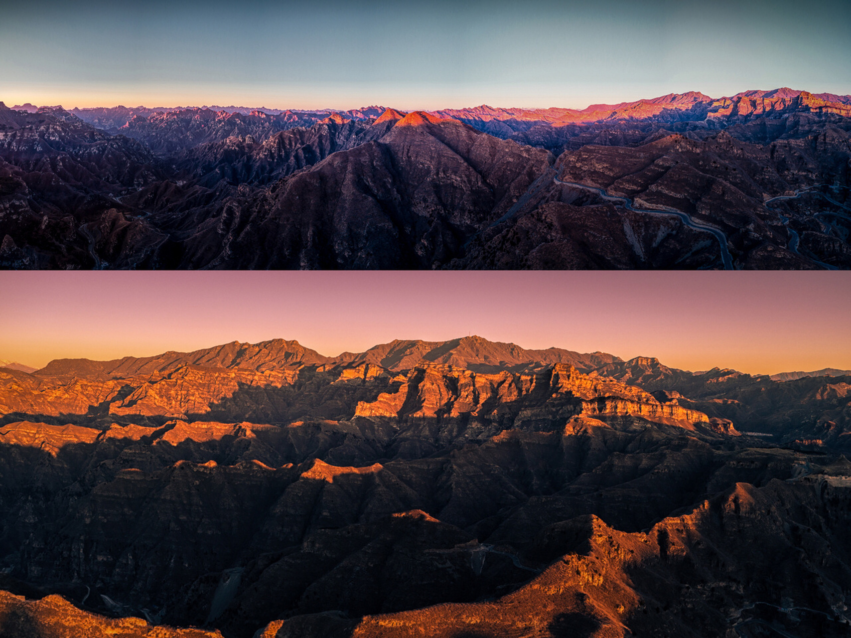 房山红井路九曲十弯八 银河下的盘曲山路 | 红井路 北京房山一处很有