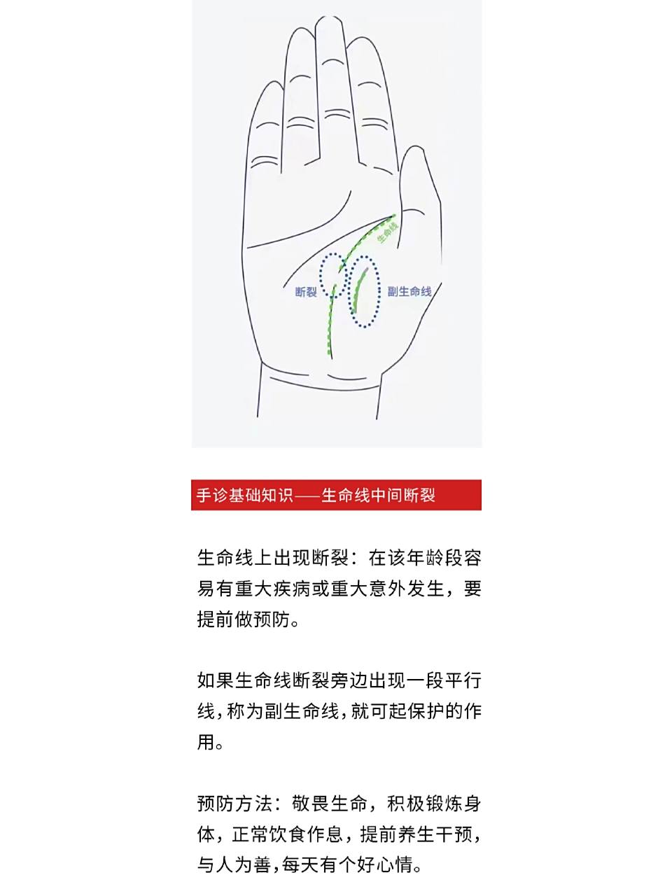 手诊基础知识——生命线中间断裂 手诊基础知识——生命线中间断裂