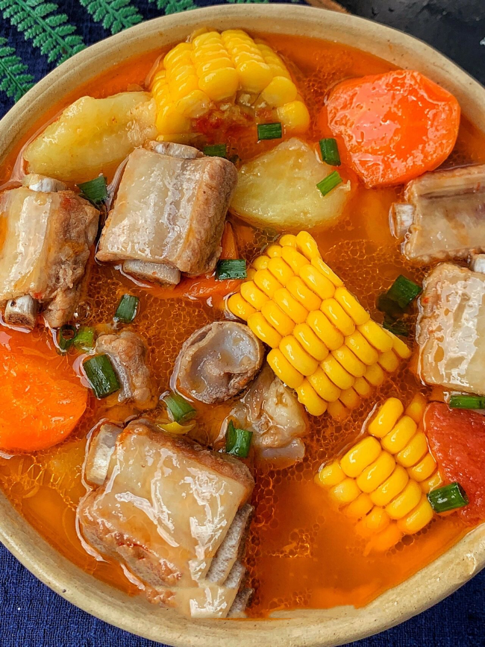 鲜美好喝7515番茄土豆玉米排骨汤 详细教程 番茄土豆玉米排骨汤